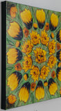 Sunflower Mandala, 24 x 24 x1.5