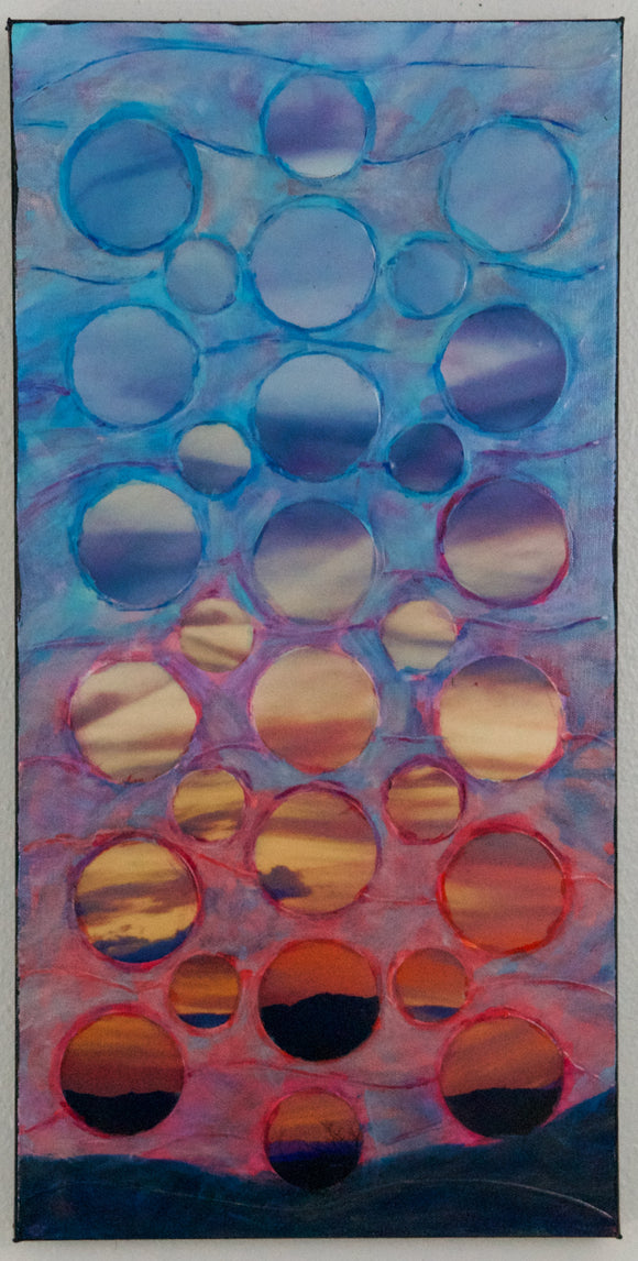 Sunset Bubbles, 12 x 24 x1.5
