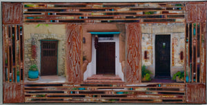 Three brown Santa Fe Doors, 12 x 24 x1.5