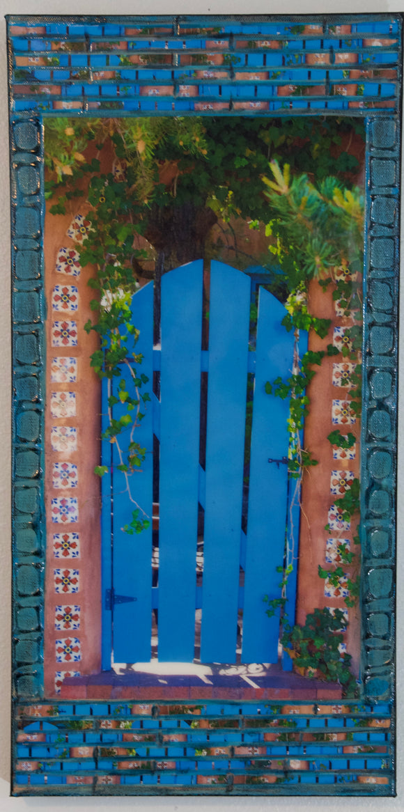 Don Diego Blue gate with Tiles, 12 x 24 x 1.5