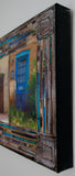Two brown, Two Teal, Two Blue gates, 12 x 36 x 1.5