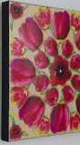 Red Tulip Mandala, 16 x16 x1.5