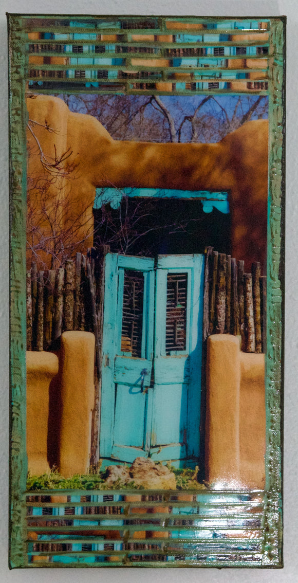 Cortez Turquoise Gate with Header, 8 x 16 x1.5