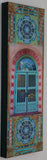 Public Library Door with Two Mandalas, 8 x24 x1.5 (2)