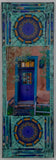 Canyon Road Purple Door with Two Mandalas, 8 x 24 x1.5