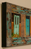 Three Turquoise Santa Fe Gates, 12 x 24 x 1.5