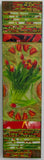 Re-Pieced red Tulips in Vase on birch board, 6x24x1.5