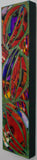 Floral  Pattern Abstract on Birch Board, 6x24x1.5
