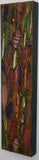 Brown Wood Leaves #2 on Birch Board, 6x24x1.5