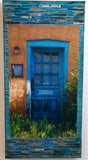 Old Santa Fe Brilliant Blue Door, 12 x24 x1.5
