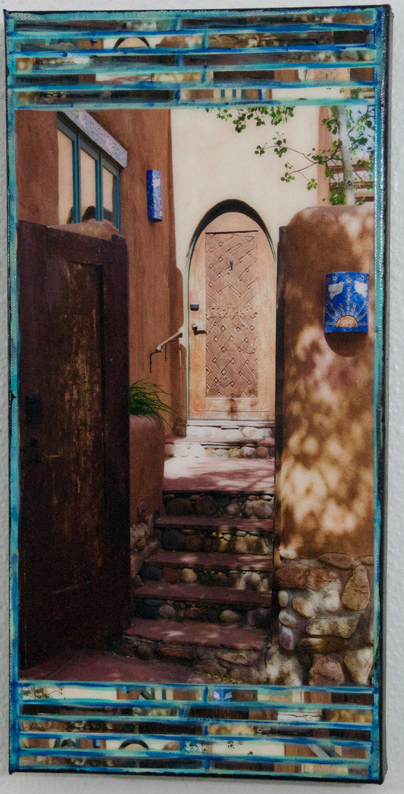 Five Graces Brown Door and Stairwell, 8x16x1.5
