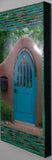 Delgado Turquoise Arch Gate With Mailbox, 12 x24 x1.5