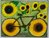 Sunflower Bicycle, 8 x10x.875