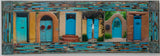 Six Turquoise Gates, 12 x 36 x1.5