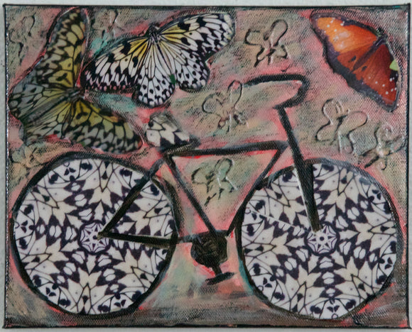 Butterfly Mandala Bicycle, 10 x8x.875