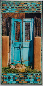 Cortez St Turquoise Gate, closeup, 8x16x1.5