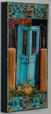 Cortez St Turquoise Gate, closeup, 8x16x1.5