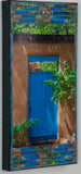 Palace Ave Bright Blue Territorial Gate, 8x16x1.5