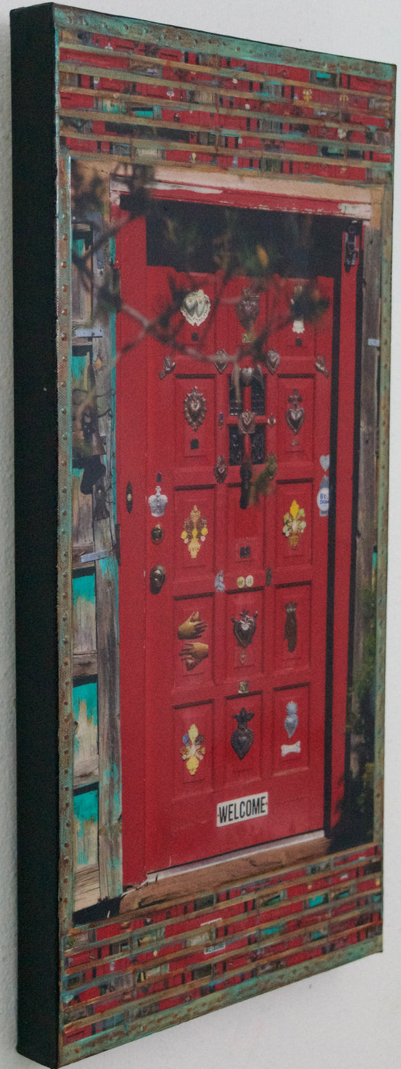 Alto Street Red Door, 12 x 24 x1.5