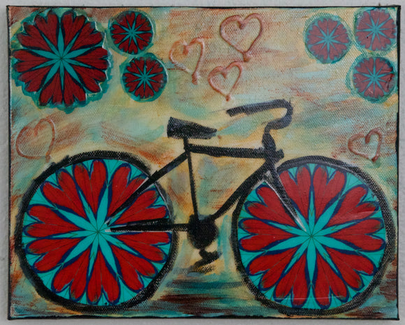 Heart Gate Mandala Bicycle, 10x8x.875