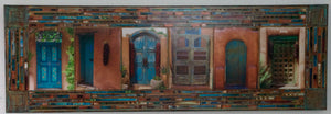 Six Teal Santa Fe Gates, 12 x36 x1.5