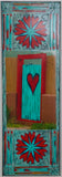 Heart Gate with Two Mandalas, 8x24x1.5