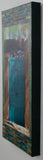 Turquoise Double Gate with Wood Roof, 12 x24