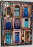 Nine Santa Fe Gates, assorted colors. 18 x24
