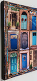 Nine Santa Fe Gates, assorted colors. 18 x24