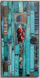 Teal Composite Gate with Five Graces Ristra, 10 x 20