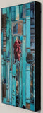 Teal Composite Gate with Five Graces Ristra, 10 x 20