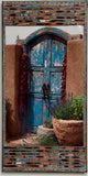Old Pecos Trail Blue Gate , right side view. 12 x24