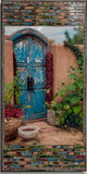 Old Pecos Trail, left side view with Sunflowers, 12 x24