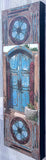 Old Pecos Trail Blue Gate with Ristras and Mandalas, 8 x24