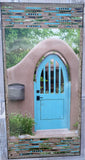Delgado Turquoise Arch Gate with Mailbox, 12 x24