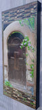 Delagado Brown Arch gate with Lilacs, 12 x 24