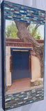 Acequia Madre Blue Gate with Cottonwood Tree, 12 x24