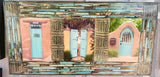 Turquoise Trio of Gates 12 x24