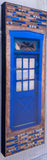 Old Santa Fe Trail Blue Door with Windows, 8 x24