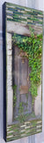 Acequia Madre Skinny Brown Gate with Ivy, 8x24