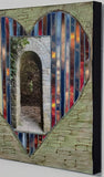 Welcoming Heart, Wallingford Tower Door, 18 x18