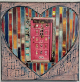 Welcoming Heart, Alta Vista Red Door, 12 x12