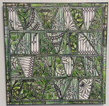 Arcadia Window, Modern Mosaic, 18 x18x 1.5