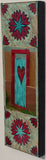 Heart Gate with Mandala Borders, 8 x24 x1.5