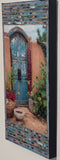 Old Pecos Trail Blue Gate with Sunflowers, 12 x24 x1.5