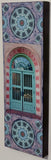 Library Door with Two Mandalas, 8 x24 x1.5