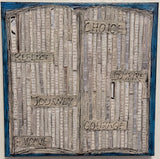 Open Book With Keywords 16 x16 x1.5