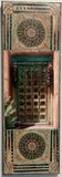 Palace Ave Double Teal Gate with Two Ristras,  and Two Mandalas 8 x24 x1.5