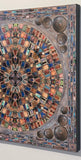 Door Mandala with Antique Door Knobs, 24 x24 x1.5