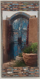 Old Pecos Trail Blue Gate, right side view, 12 x24 x1.5